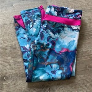 Floral workout leggings